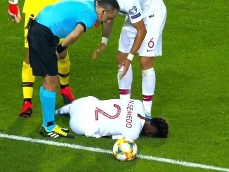 Preocupación en Barcelona por la lesión de Semedo en el triunfo de Portugal