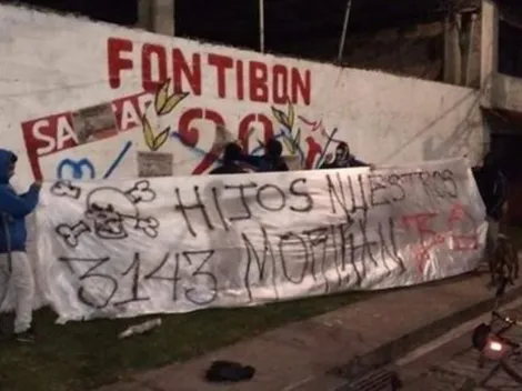 Intimidantes mensajes amanecen por Bogotá, de barras de Millonarios a Santa Fe