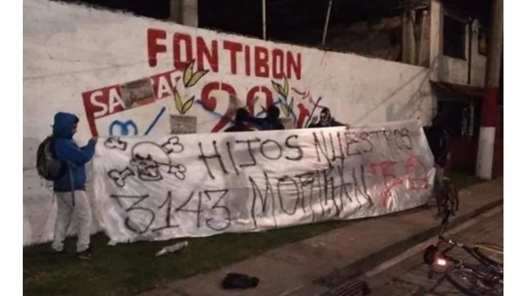 Intimidantes mensajes amanecen por Bogotá, de barras de Millonarios a Santa Fe