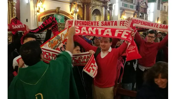 Misa para Independiente Santa Fe