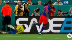 El duro golpazo de Neymar.