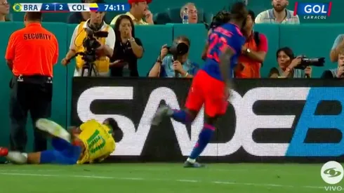 El duro golpazo de Neymar.