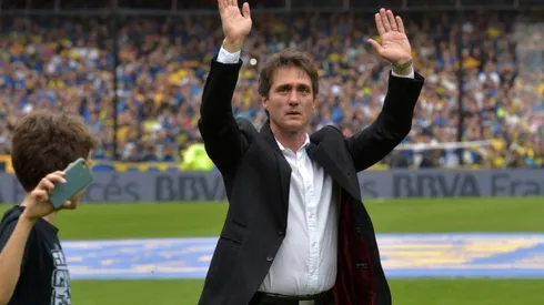 Guillermo Barros Schelotto en su etapa en Boca.
