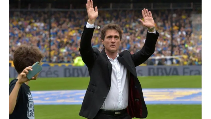 Guillermo Barros Schelotto en su etapa en Boca.