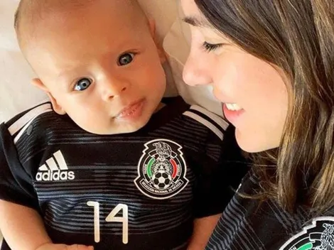 El fan número 1: la tierna foto del hijo de Chicharito Hernández con la 14 del Tri