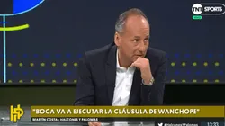 Martín Costa: "Boca va a ejecutar la cláusula de Wanchope Ábila"