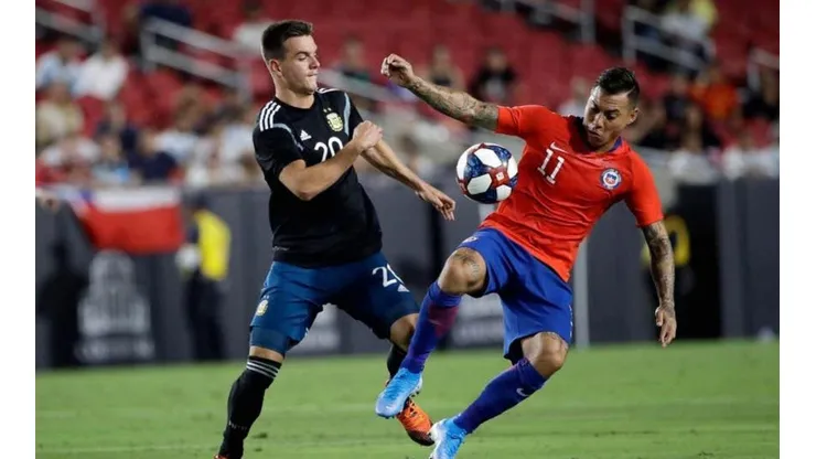 La Selección Argentina sacó un parte médico de Lo Celso por el planchazo que le dio Aránguiz