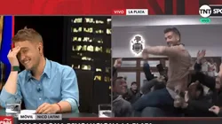 Video: fue a cubrir la llegada de Maradona, pero todo se descontroló y terminó sin pantalón