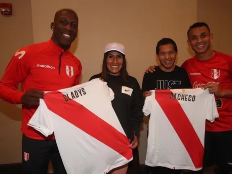 Visita de oro: Selección Peruana recibió a Gladys Tejeda y a Cristhian Pacheco en Estados Unidos