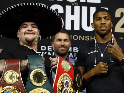 Se calienta la revancha: Andy Ruiz y Anthony Joshua tuvieron el face off en Nueva York