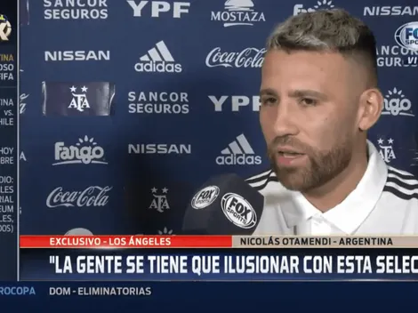 Nicolás Otamendi: "La gente se tiene que ilusionar con esta Selección"