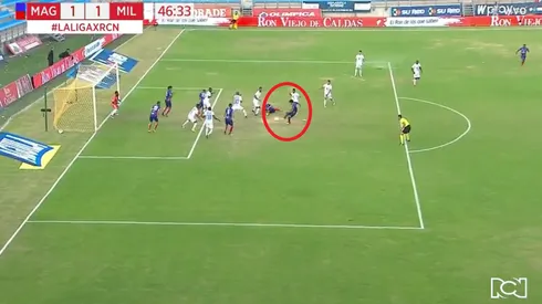 Así fue el gol de Abel Aguilar contra Millonarios.