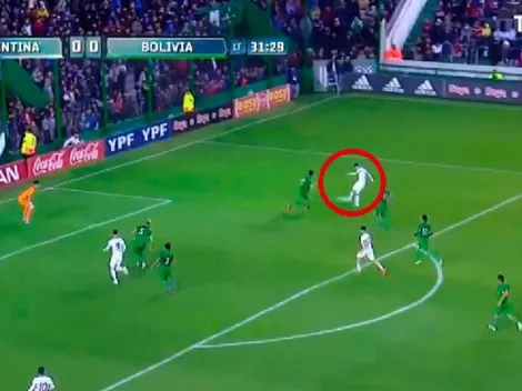 Fuerte y cruzado: Julián Álvarez le rompió el arco a Bolivia para el 1 a 0 de Argentina