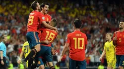 Rumania vs. España por las Eliminatorias de la Eurocopa.