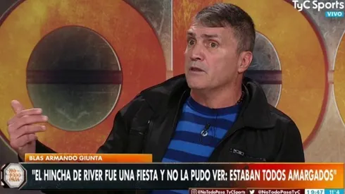 Blas Giunta dijo que Boca le arruinó la fiesta a River: "Estaban todos amargados"