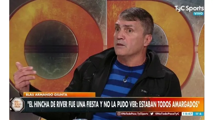 Blas Giunta dijo que Boca le arruinó la fiesta a River: "Estaban todos amargados"
