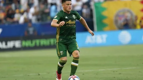 Jorge Moreira jugando para Portland Timbers.