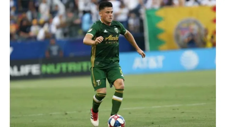 Jorge Moreira jugando para Portland Timbers.