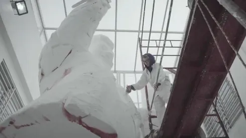 River subió un video palpitando lo que será la estatua de Gallardo: "Cada vez falta menos"