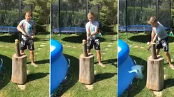 El nene nunca más intentará jugar cerca de una pileta.