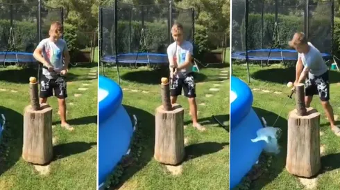 El nene nunca más intentará jugar cerca de una pileta.