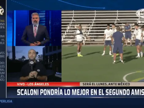 Guarda lo mejor para jugar contra México: el primer equipo que paró Scaloni pensando en Chile