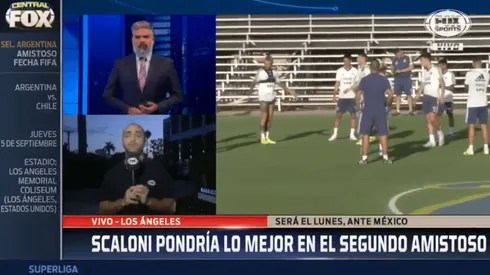 Guarda lo mejor para jugar contra México: el primer equipo que paró Scaloni pensando en Chile