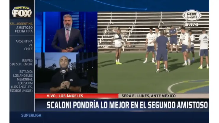 Guarda lo mejor para jugar contra México: el primer equipo que paró Scaloni pensando en Chile