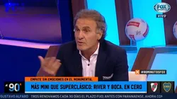 Oscar Ruggeri, muy filoso.