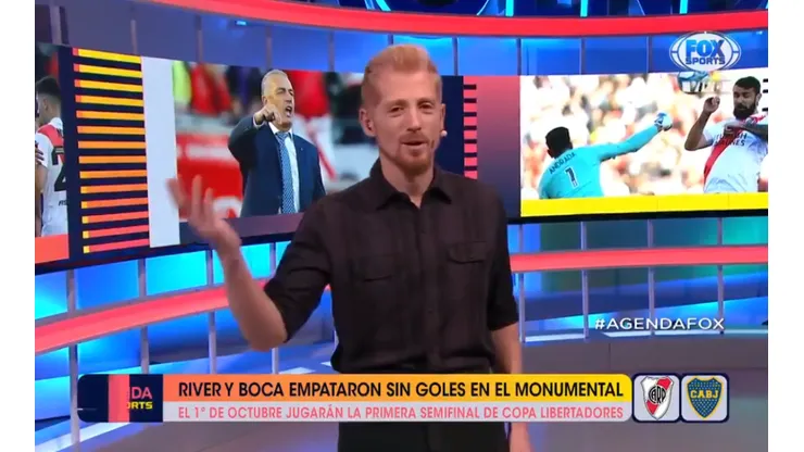 Liberman: "Boca fue a empatar y hacer tiempo al Monumental frente al todopoderoso de América"