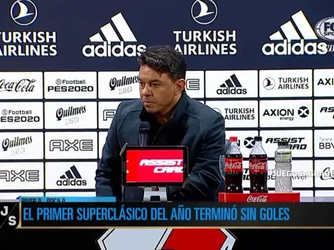 Gallardo no dudó y dijo que Boca se le metió atrás a River "por respeto"