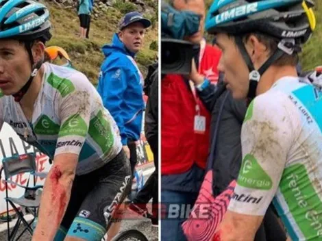 'Supermán' cuenta qué pasó en su caída, cuando se fue la señal de La Vuelta