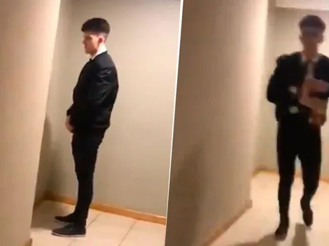 Video viral: egresado diabólico se vistió de seguridad y troleó a todo Bariloche