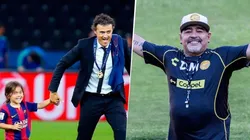 El sentido mensaje de Maradona para Luis Enrique tras la muerte de su hija