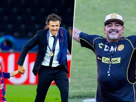 El sentido mensaje de Maradona para Luis Enrique tras la muerte de su hija