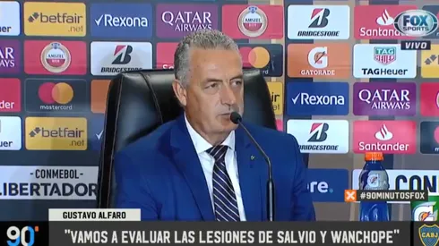 Alfaro respondió por qué no guardó titulares a 4 días de jugar con River