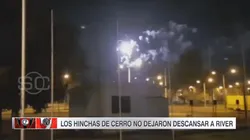 Listo, River a semis: los hinchas de Cerro Porteño tiraron fuegos artificiales antes del partido