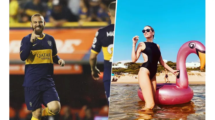 Foto de Daniele De Rossi y su pareja.