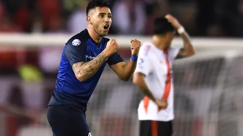 El festejo de gol de Talleres.