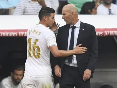 Zidane sacó ayer a James Rodríguez y hoy le toca soportar las consecuencias