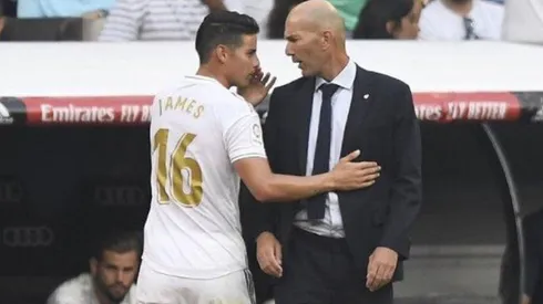 Zidane sacó ayer a James Rodríguez y hoy le toca soportar las consecuencias