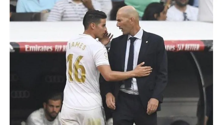 Zidane sacó ayer a James Rodríguez y hoy le toca soportar las consecuencias