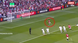 Qué mala suerte: penal para el United y Rashford reventó el palo