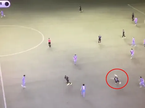 Andrés Iniesta la agarró de volea y metió un pelotazo a lo Andrés Iniesta