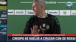 Hernán Crespo: "¿Si enfrenté a De Rossi? ¡Él me enfrentó a mí!"