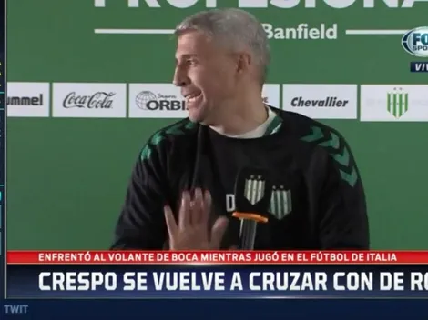 Hernán Crespo: "¿Si enfrenté a De Rossi? ¡Él me enfrentó a mí!"
