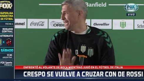 Hernán Crespo: "¿Si enfrenté a De Rossi? ¡Él me enfrentó a mí!"