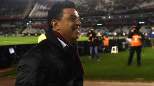 Gallardo, feliz con la victoria ante Cerro Porteño.