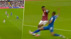 Yerry Mina regaló el balón pero se redimió con una salvada espectacular