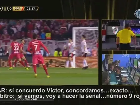 Filtran el audio del VAR en el primer penal de River-Cerro Porteño